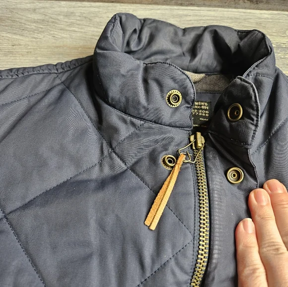 J. Crew Men's Small Navy Blue Quilted Sussex Jacket